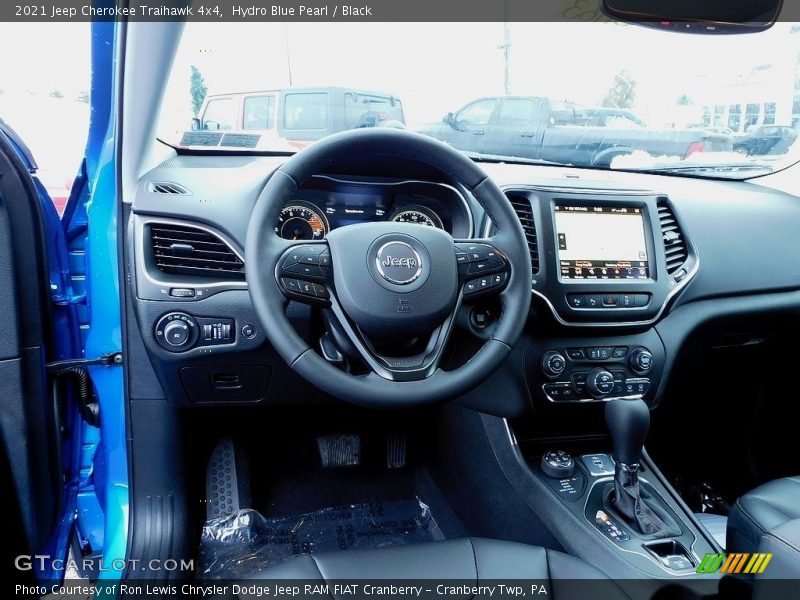 Hydro Blue Pearl / Black 2021 Jeep Cherokee Traihawk 4x4