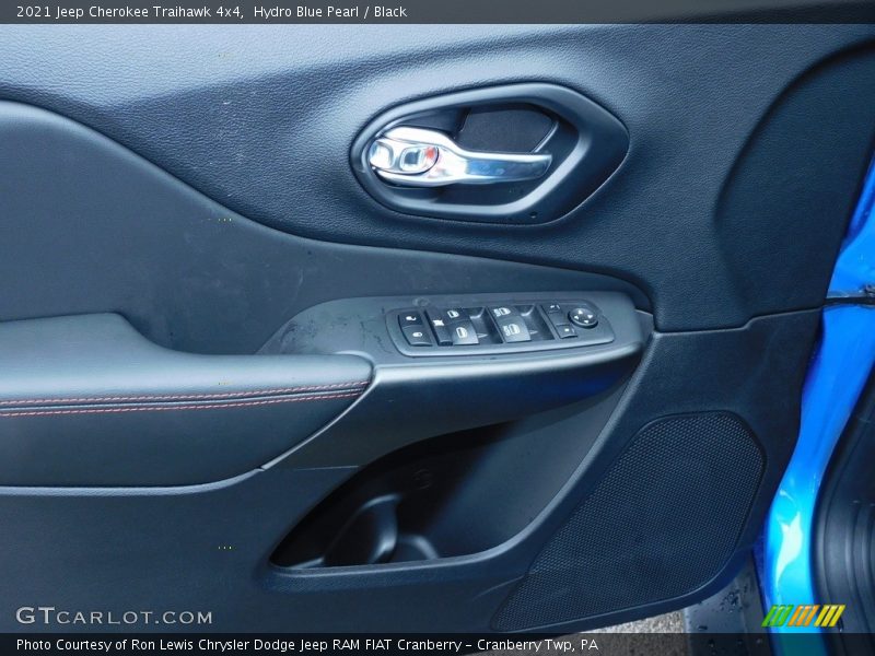 Hydro Blue Pearl / Black 2021 Jeep Cherokee Traihawk 4x4