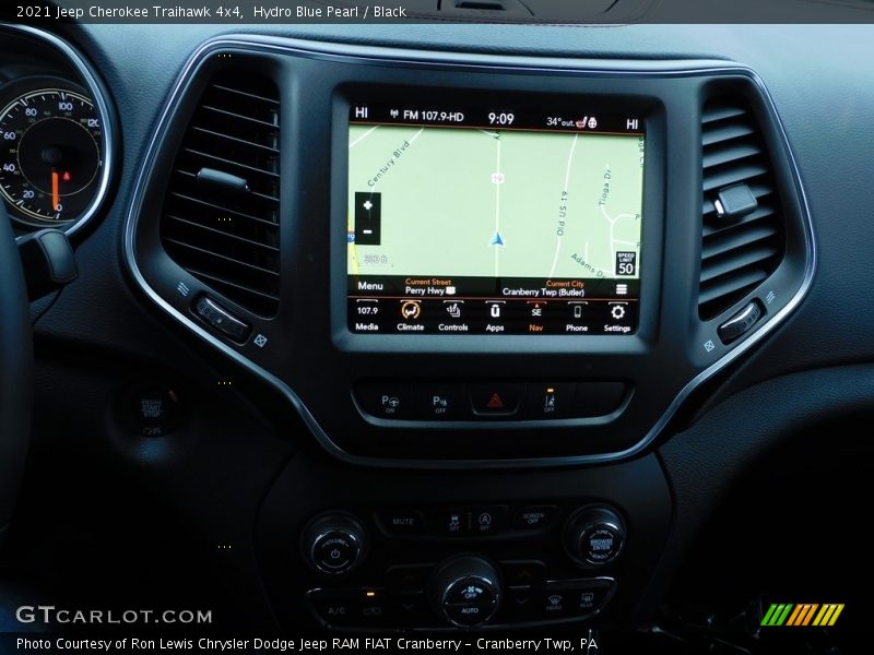 Hydro Blue Pearl / Black 2021 Jeep Cherokee Traihawk 4x4