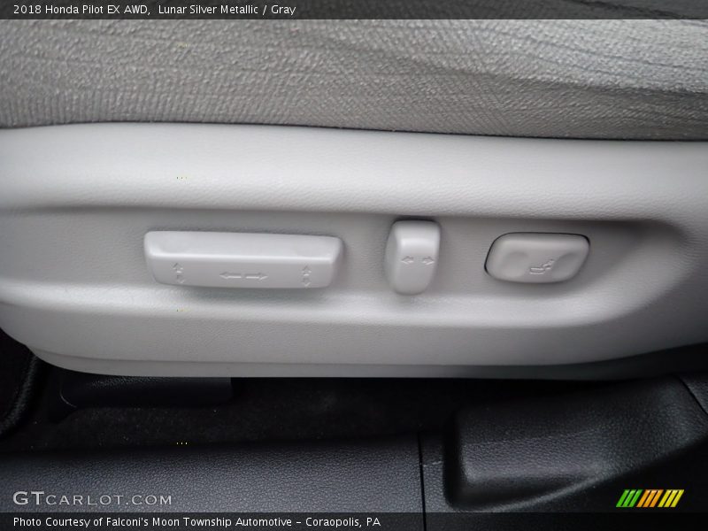 Lunar Silver Metallic / Gray 2018 Honda Pilot EX AWD