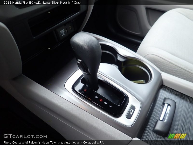 Lunar Silver Metallic / Gray 2018 Honda Pilot EX AWD