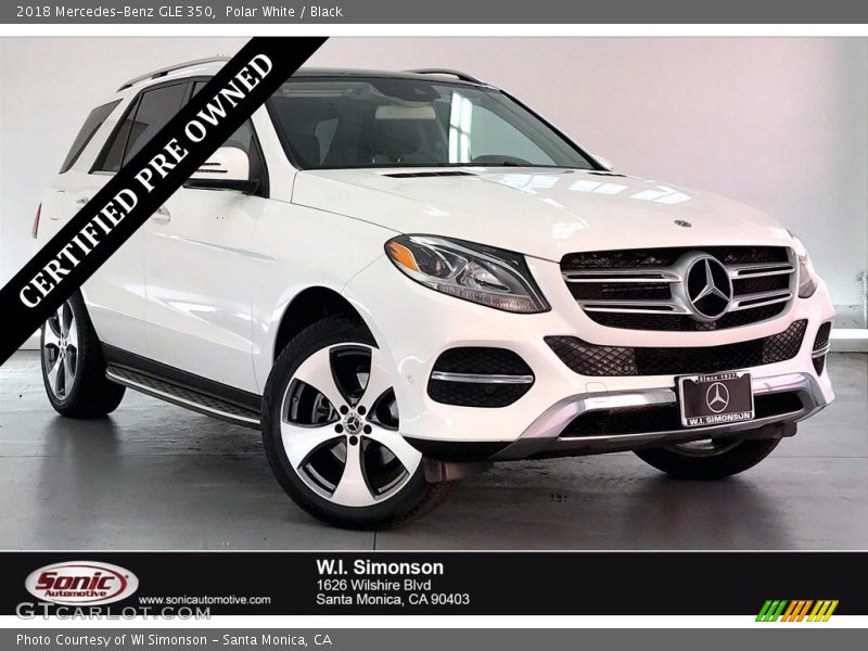 Polar White / Black 2018 Mercedes-Benz GLE 350