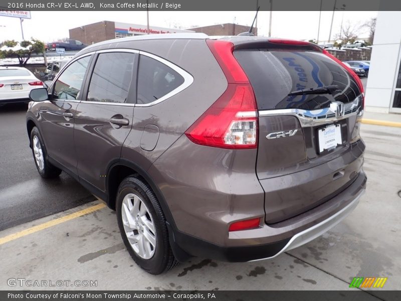 Kona Coffee Metallic / Beige 2016 Honda CR-V EX-L AWD