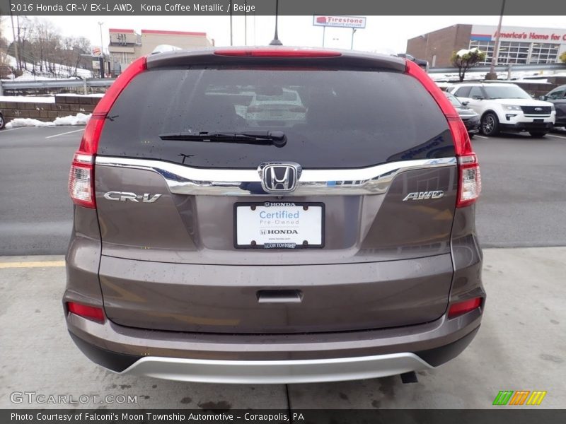 Kona Coffee Metallic / Beige 2016 Honda CR-V EX-L AWD