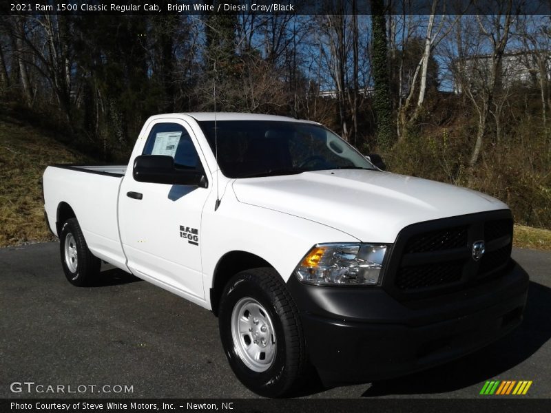 Bright White / Diesel Gray/Black 2021 Ram 1500 Classic Regular Cab