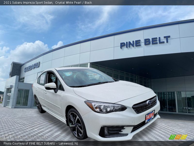 Crystal White Pearl / Black 2021 Subaru Impreza Sport Sedan