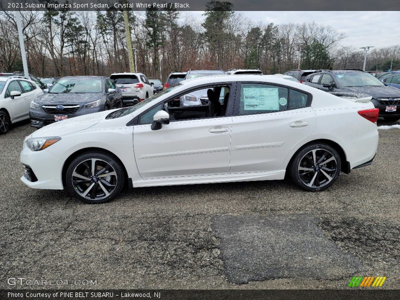 Crystal White Pearl / Black 2021 Subaru Impreza Sport Sedan