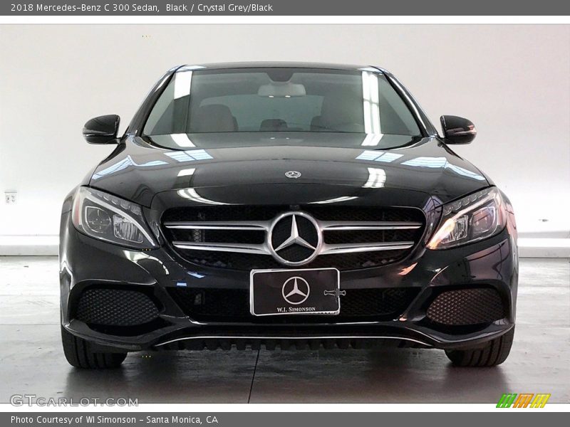 Black / Crystal Grey/Black 2018 Mercedes-Benz C 300 Sedan