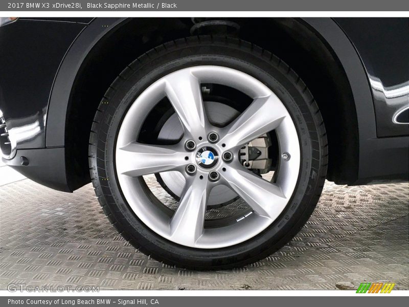 Black Sapphire Metallic / Black 2017 BMW X3 xDrive28i