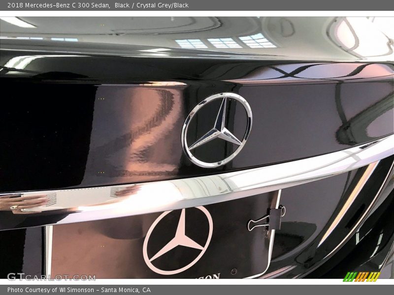 Black / Crystal Grey/Black 2018 Mercedes-Benz C 300 Sedan