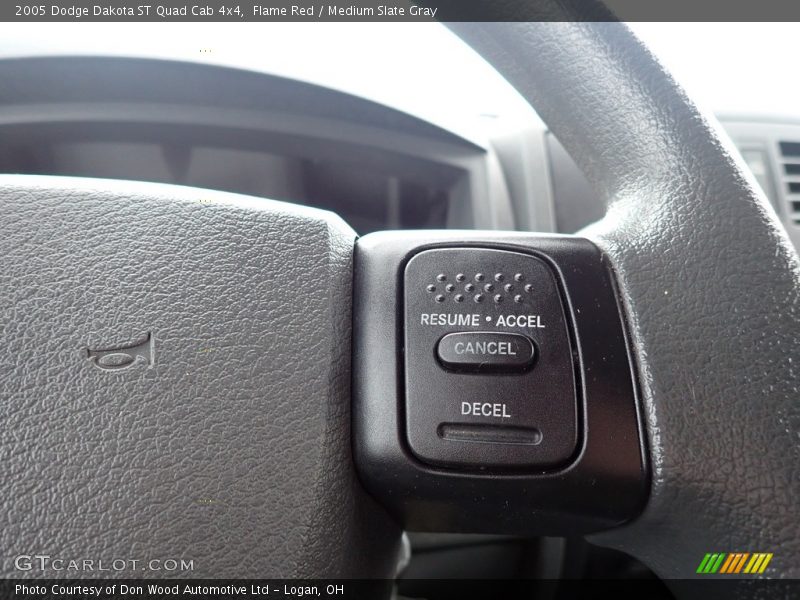 Flame Red / Medium Slate Gray 2005 Dodge Dakota ST Quad Cab 4x4