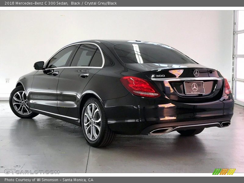 Black / Crystal Grey/Black 2018 Mercedes-Benz C 300 Sedan