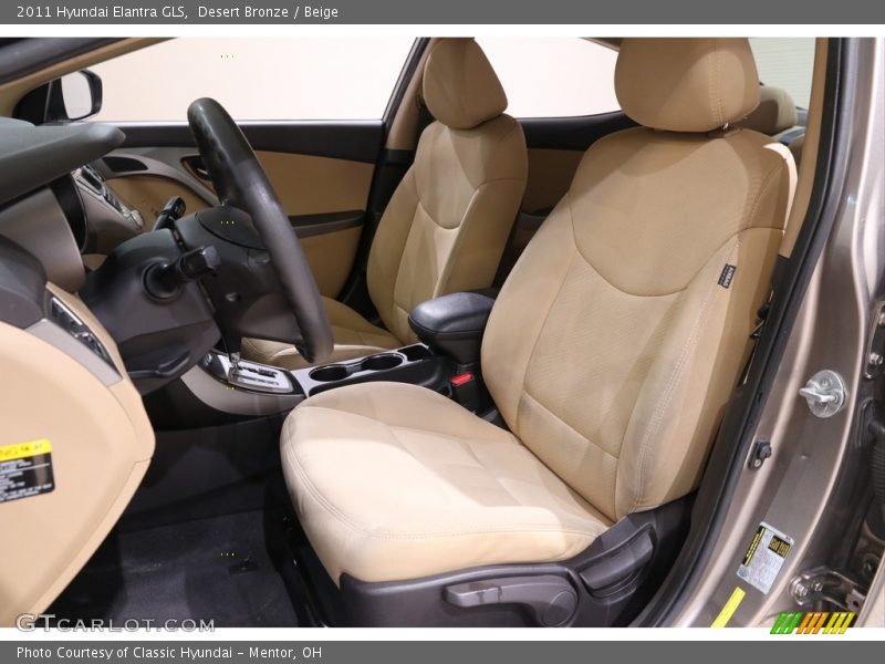 Desert Bronze / Beige 2011 Hyundai Elantra GLS