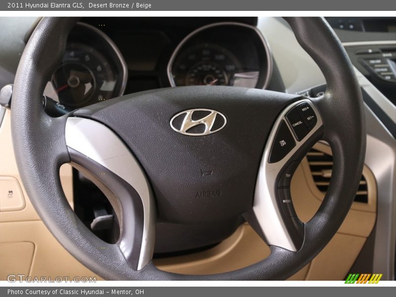 Desert Bronze / Beige 2011 Hyundai Elantra GLS