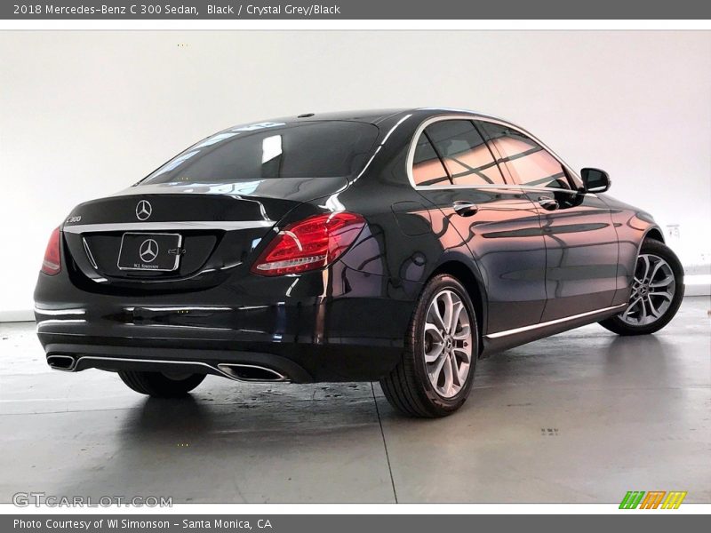 Black / Crystal Grey/Black 2018 Mercedes-Benz C 300 Sedan