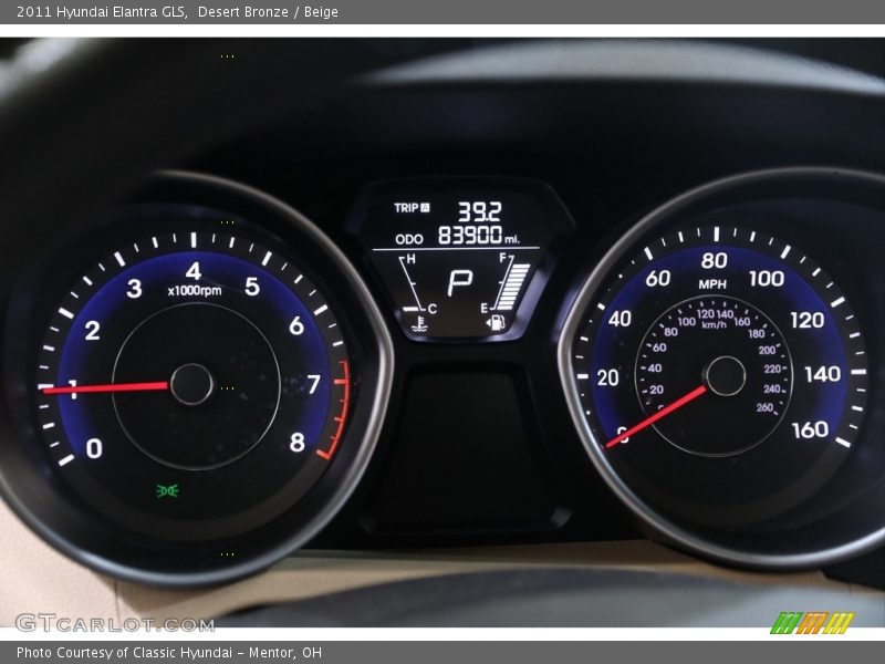 Desert Bronze / Beige 2011 Hyundai Elantra GLS