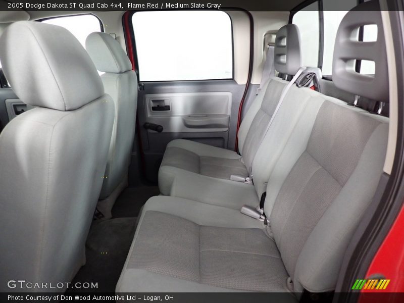 Flame Red / Medium Slate Gray 2005 Dodge Dakota ST Quad Cab 4x4