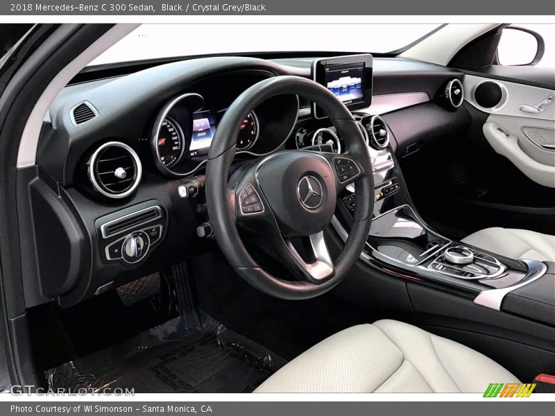 Black / Crystal Grey/Black 2018 Mercedes-Benz C 300 Sedan