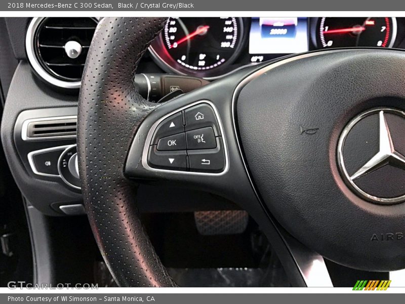 Black / Crystal Grey/Black 2018 Mercedes-Benz C 300 Sedan