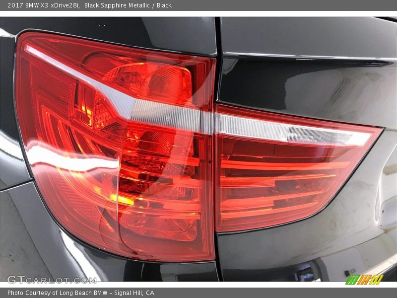 Black Sapphire Metallic / Black 2017 BMW X3 xDrive28i