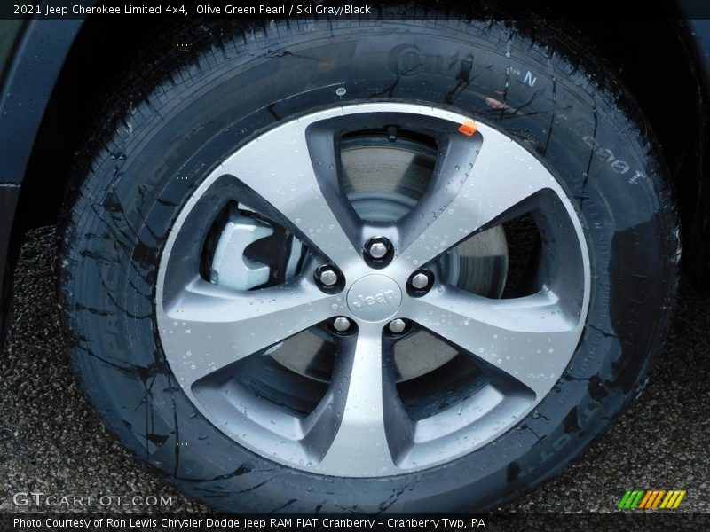 Olive Green Pearl / Ski Gray/Black 2021 Jeep Cherokee Limited 4x4