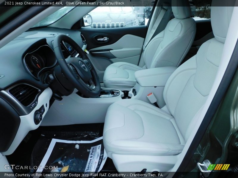 Olive Green Pearl / Ski Gray/Black 2021 Jeep Cherokee Limited 4x4