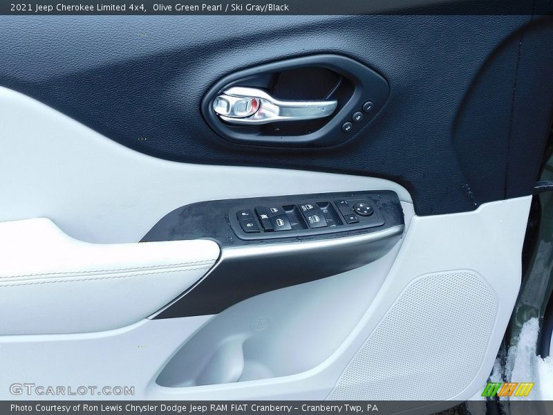 Olive Green Pearl / Ski Gray/Black 2021 Jeep Cherokee Limited 4x4