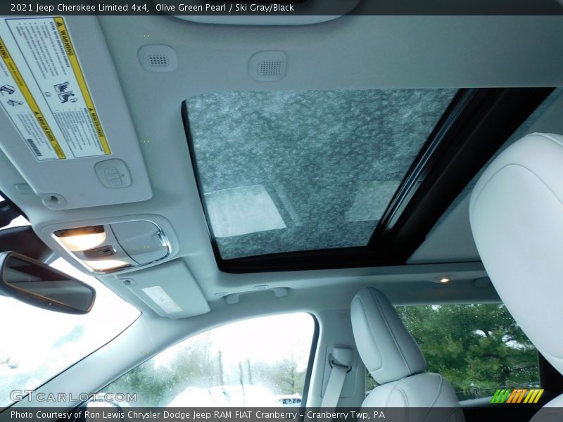 Olive Green Pearl / Ski Gray/Black 2021 Jeep Cherokee Limited 4x4