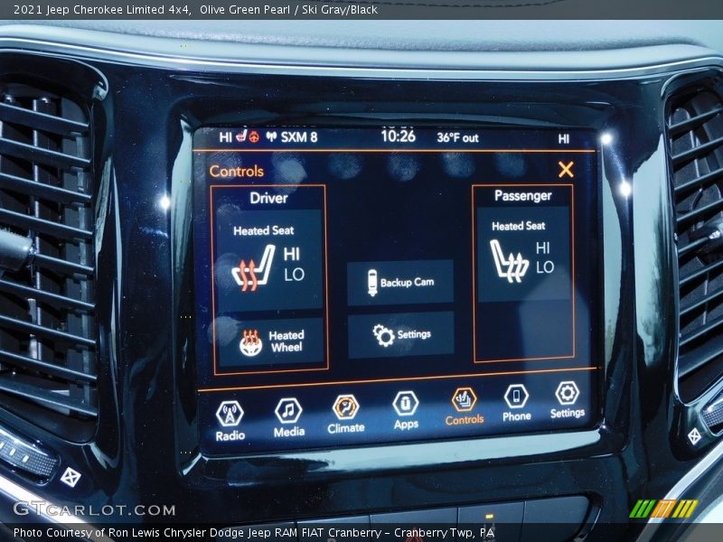 Olive Green Pearl / Ski Gray/Black 2021 Jeep Cherokee Limited 4x4