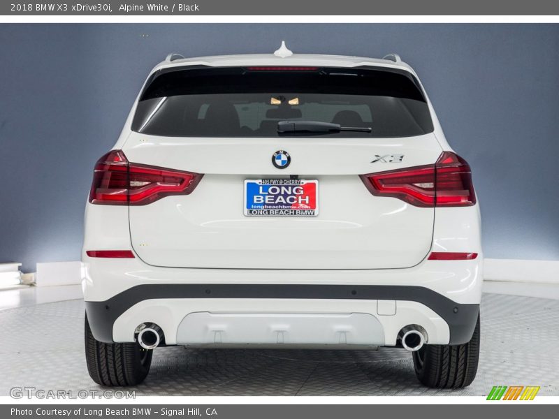 Alpine White / Black 2018 BMW X3 xDrive30i