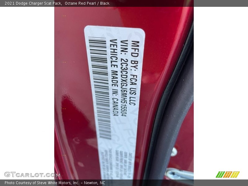 Octane Red Pearl / Black 2021 Dodge Charger Scat Pack