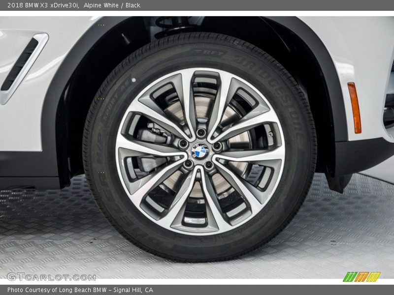 Alpine White / Black 2018 BMW X3 xDrive30i