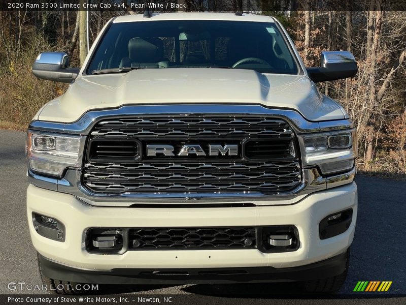 Pearl White / Black 2020 Ram 3500 Limited Crew Cab 4x4