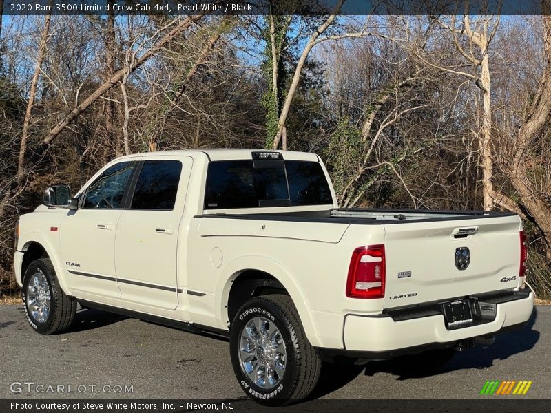 Pearl White / Black 2020 Ram 3500 Limited Crew Cab 4x4