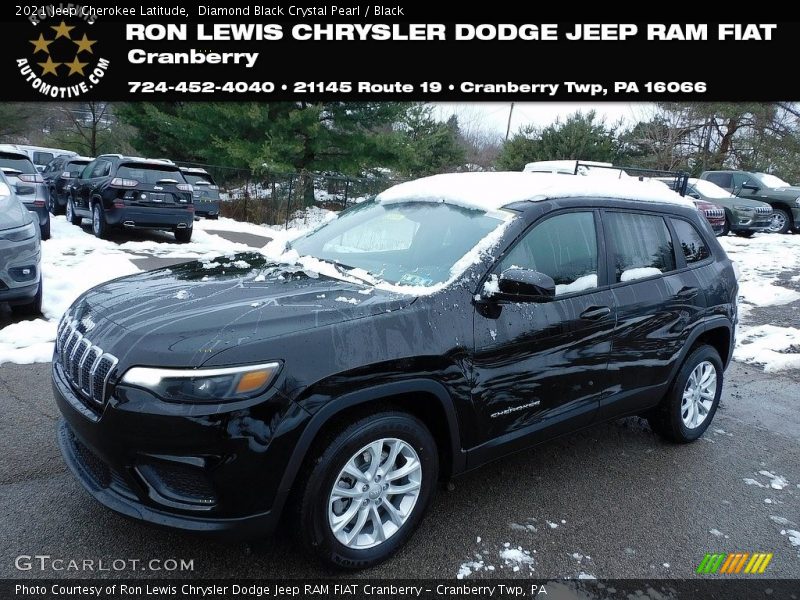 Diamond Black Crystal Pearl / Black 2021 Jeep Cherokee Latitude