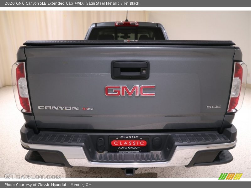 Satin Steel Metallic / Jet Black 2020 GMC Canyon SLE Extended Cab 4WD
