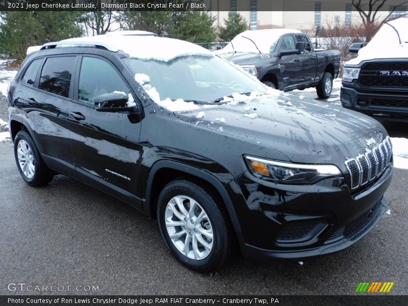 Diamond Black Crystal Pearl / Black 2021 Jeep Cherokee Latitude