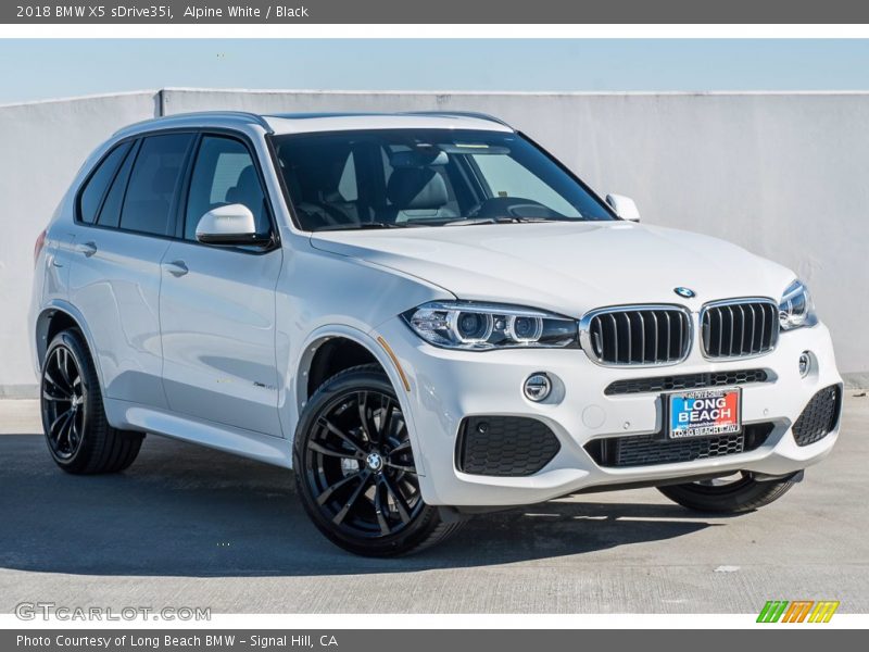 Alpine White / Black 2018 BMW X5 sDrive35i
