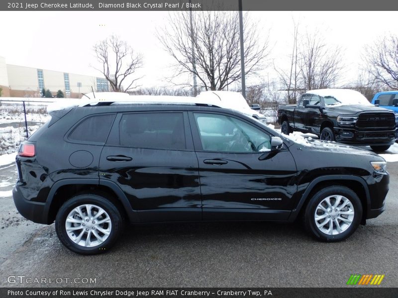 Diamond Black Crystal Pearl / Black 2021 Jeep Cherokee Latitude