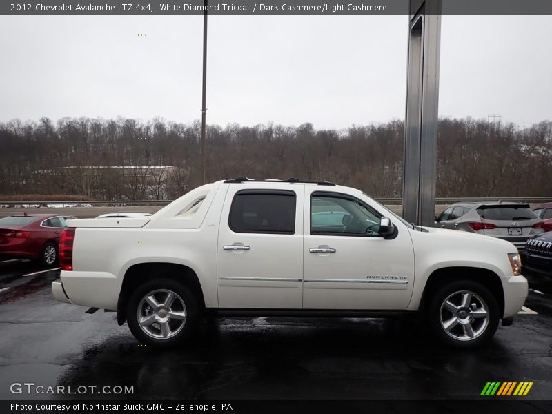 White Diamond Tricoat / Dark Cashmere/Light Cashmere 2012 Chevrolet Avalanche LTZ 4x4