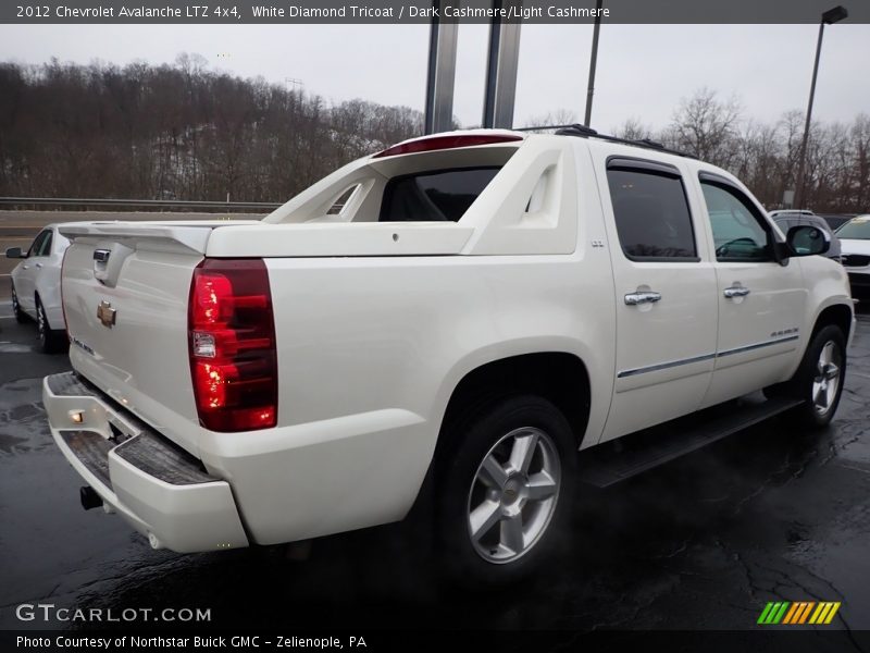 White Diamond Tricoat / Dark Cashmere/Light Cashmere 2012 Chevrolet Avalanche LTZ 4x4