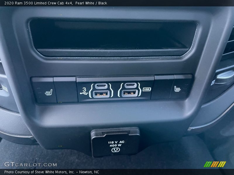 Pearl White / Black 2020 Ram 3500 Limited Crew Cab 4x4
