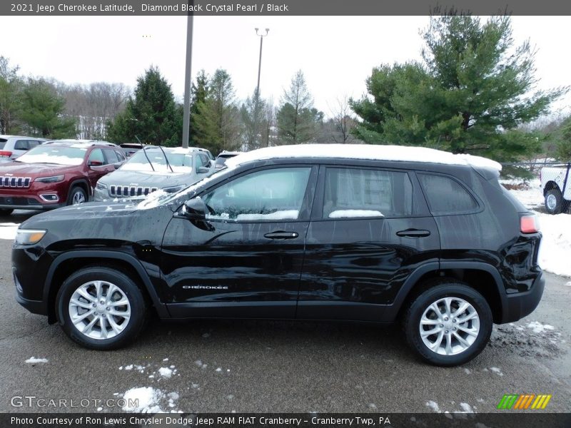 Diamond Black Crystal Pearl / Black 2021 Jeep Cherokee Latitude
