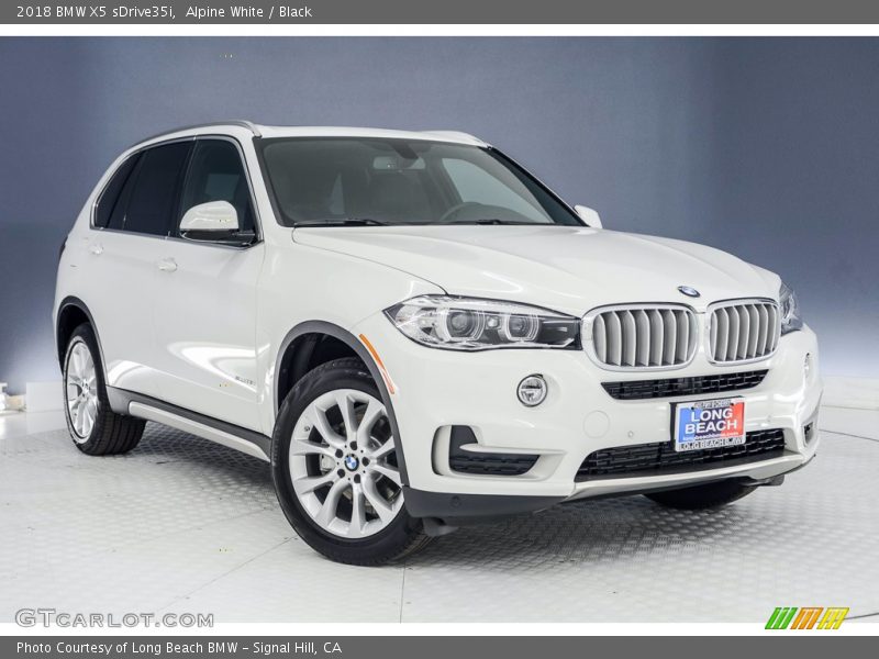 Alpine White / Black 2018 BMW X5 sDrive35i