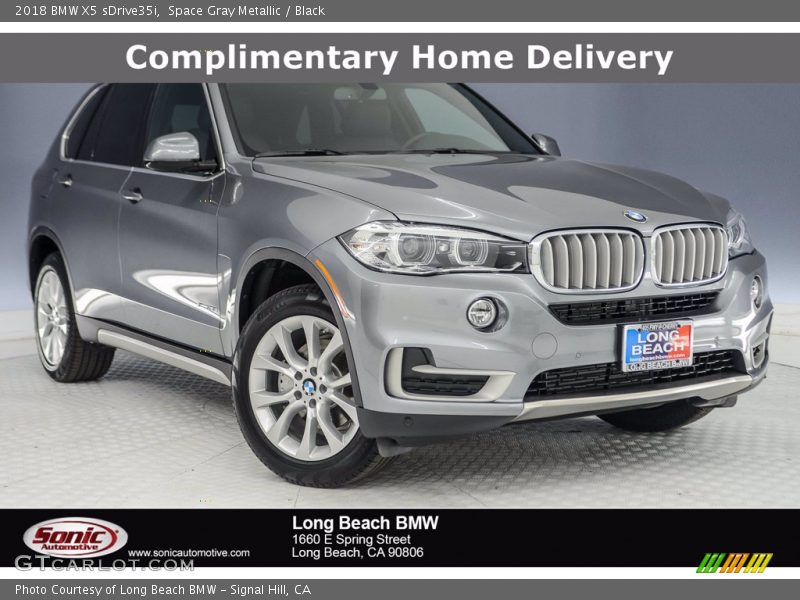 Space Gray Metallic / Black 2018 BMW X5 sDrive35i