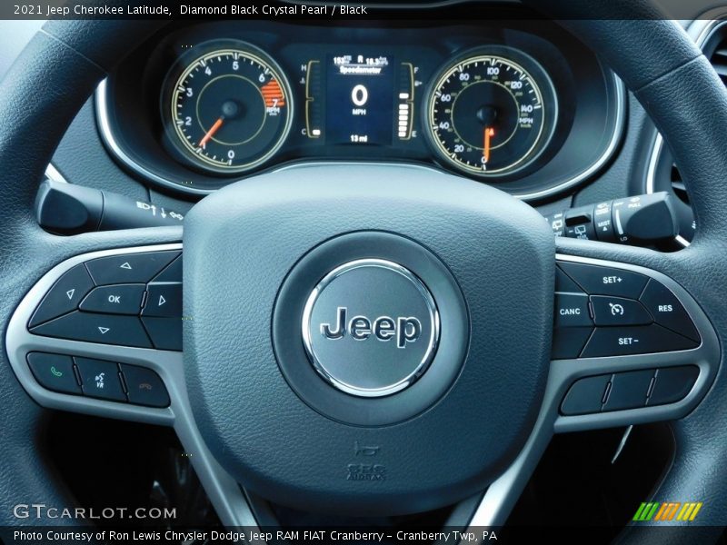 Diamond Black Crystal Pearl / Black 2021 Jeep Cherokee Latitude