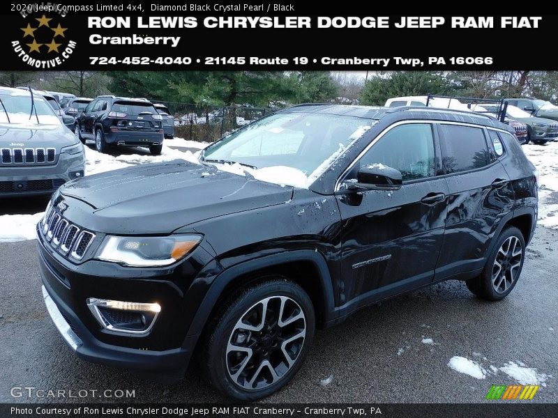 Diamond Black Crystal Pearl / Black 2020 Jeep Compass Limted 4x4