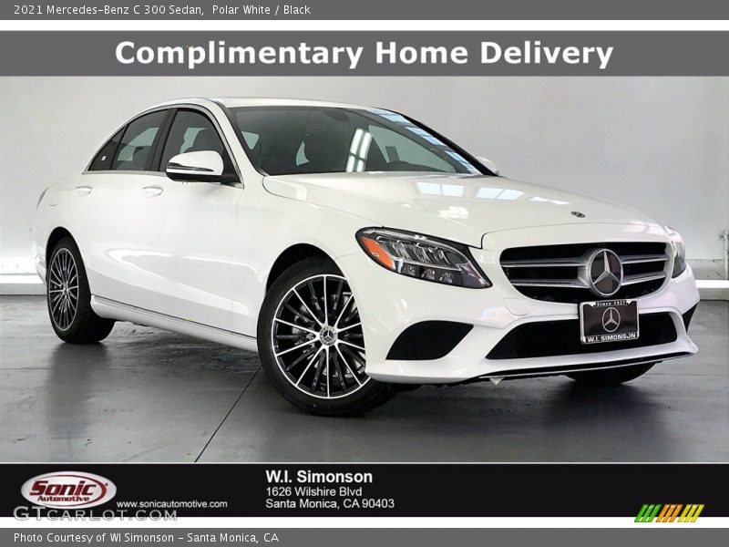 Polar White / Black 2021 Mercedes-Benz C 300 Sedan