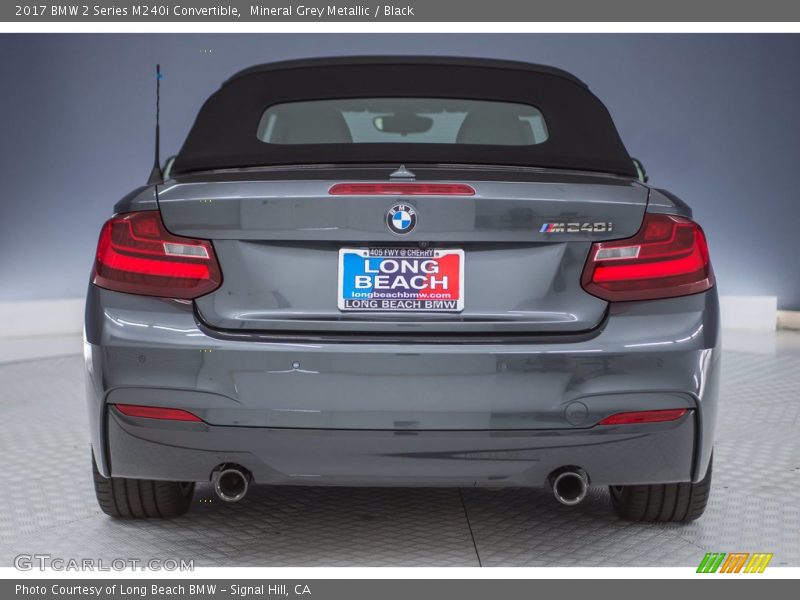 Mineral Grey Metallic / Black 2017 BMW 2 Series M240i Convertible