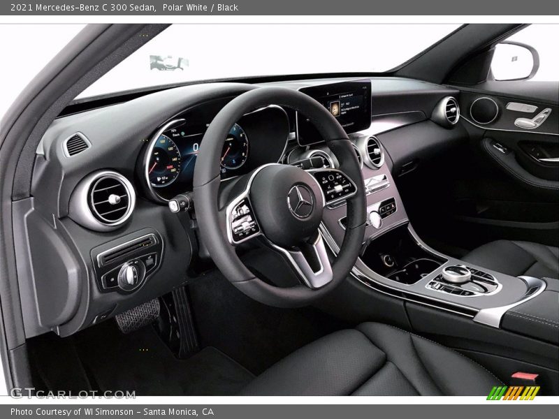 Polar White / Black 2021 Mercedes-Benz C 300 Sedan